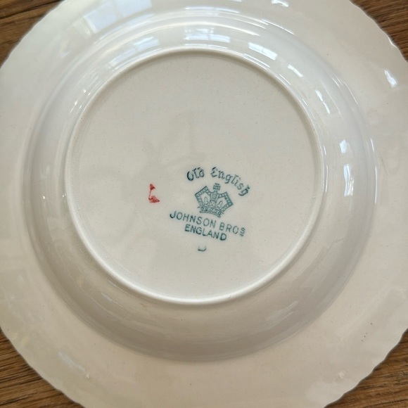 Vintage HTF Johnson Bros. Belvedere bowl, Stamped Old English 8 Inch - Picture 3 of 5